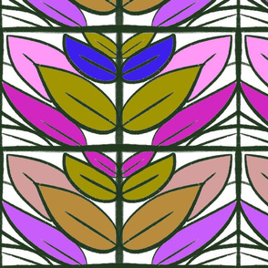 colourful leafy frame