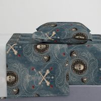 ★ PIRATES ★ Vintage Denim, Large Scale / Collection : Sailing the Seven Seas – Nautical Prints