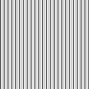 Small Black and Grey Stripes on White