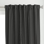 Medium White Stripes on Black