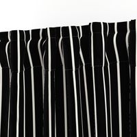 Medium White Stripes on Black