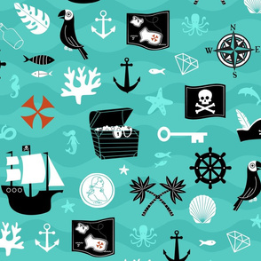 Ahoy There Mid-Century Pirates