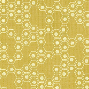 Art Deco Golden Honeycomb
