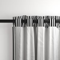 Medium Black and White Small Stripes 