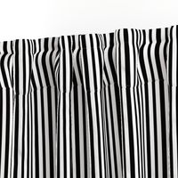 Medium Black and White Small Stripes 