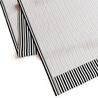 Medium Black and White Small Stripes 