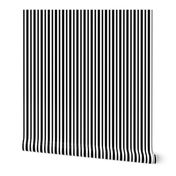 Medium Black and White Small Stripes 