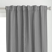 Medium Black and White Small Stripes 