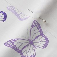 Tossed Purple Butterflies