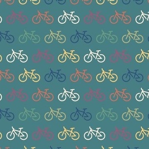 I want to ride my bicycle on teal