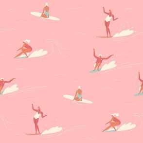 Surf waikiki in pink