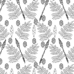 Vintage botanical pattern-02