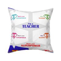 Teacher Superpower Face Masks  Cut Out panel