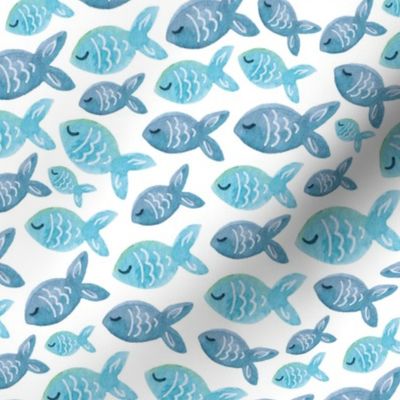 Fishy Business in Blue Coordinate
