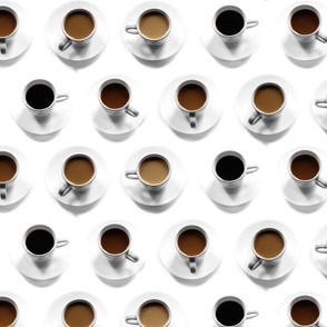 Coffee Polka Dots (large scale)  