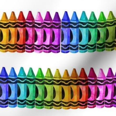 Rows of Crayons