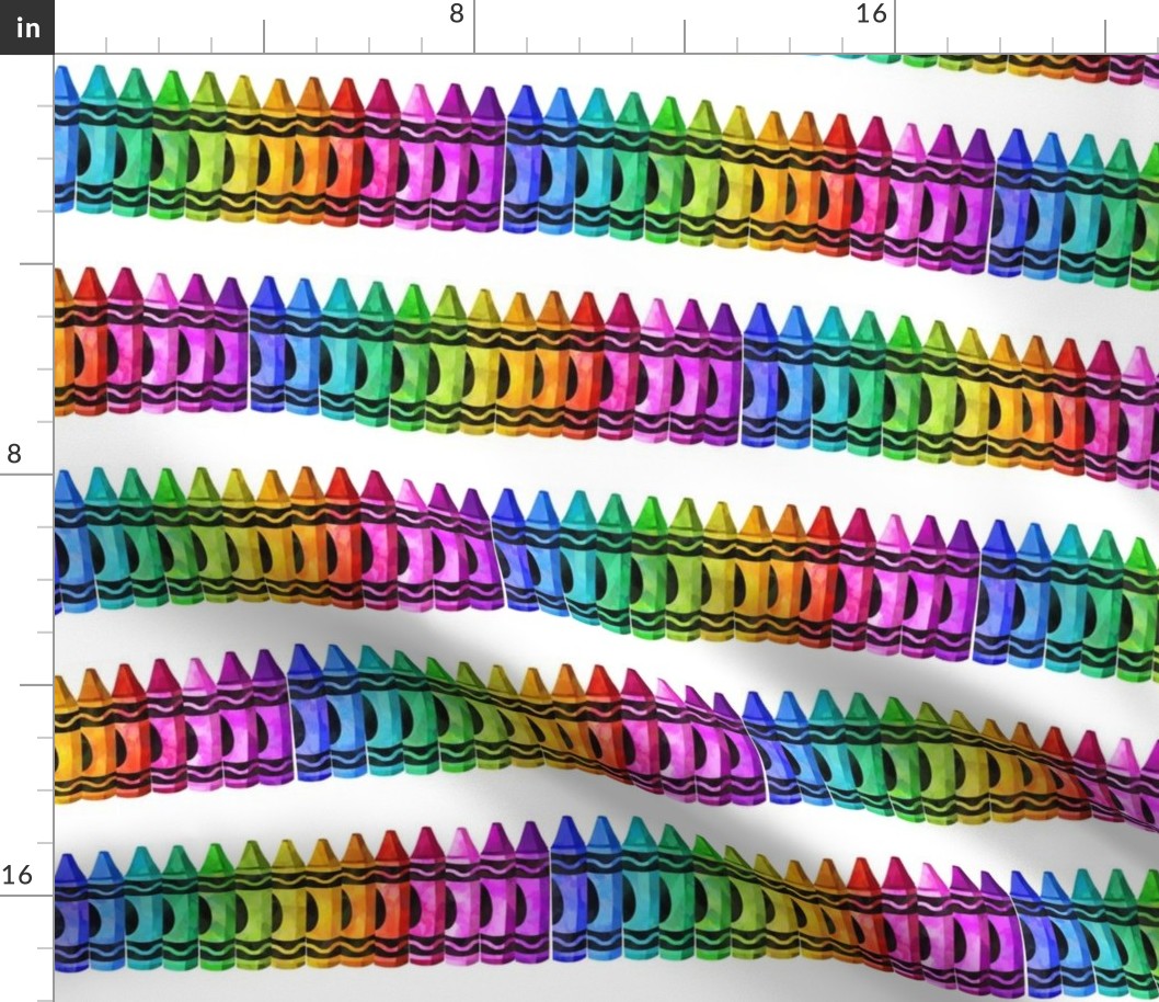 Rows of Crayons