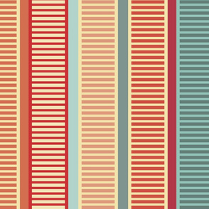 Ladders and Stripes in Vintage 50's Palette