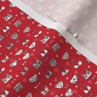 TINY - undies // valentines day cute lingerie underwear fabric red