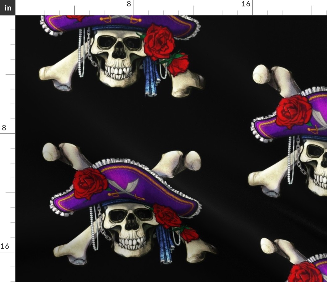 Pirate Skull Large Full Color