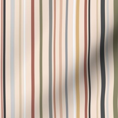 neutral stripes - on beige