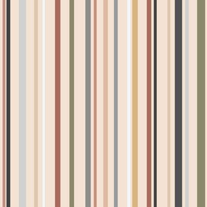 neutral stripes - on beige