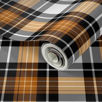 Halloween Tartan Plaid | Orange White Black | Renee Davis