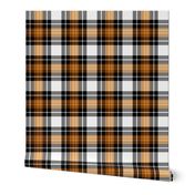 Halloween Tartan Plaid | Orange White Black | Renee Davis