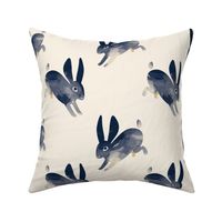 Shibori Rabbit navy by Mount Vic and Me