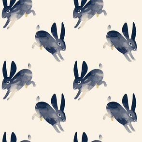 Shibori Rabbit navy by Mount Vic and Me