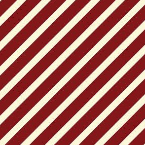 Oklahoma Stripes Garnet and Cream Stripes