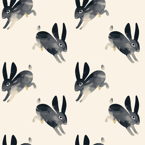 Shibori Rabbit black 6 by Mount Vic and Me