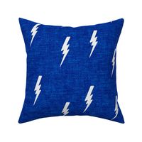 bolts on blue woven - C19BS