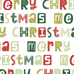 Merry Christmas Typography