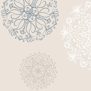 Peaceful Mandalas on Beige