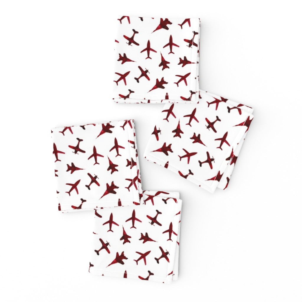 Cranberry airplanes • smaller scale • watercolor planes