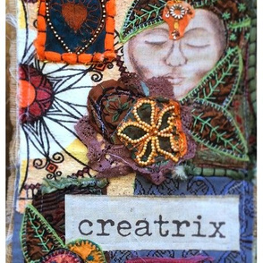 Creatrix Collage Fibre Art Print Panel