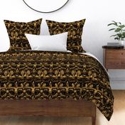 Autumn Greyhounds Black and Gold - Large -