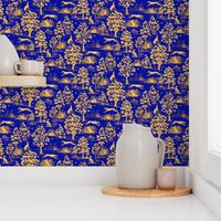 Blue Harvest Greyhound Toile