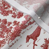 Burgundy Greyhound Toile 