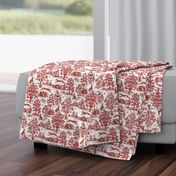 Burgundy Greyhound Toile 