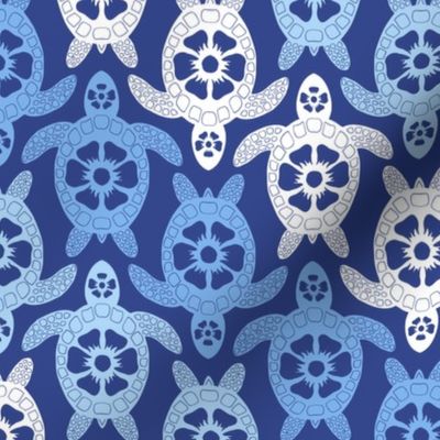 Turtles - Blue Diagonal