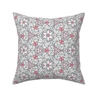 Large Kaleidoscope Gray Pink