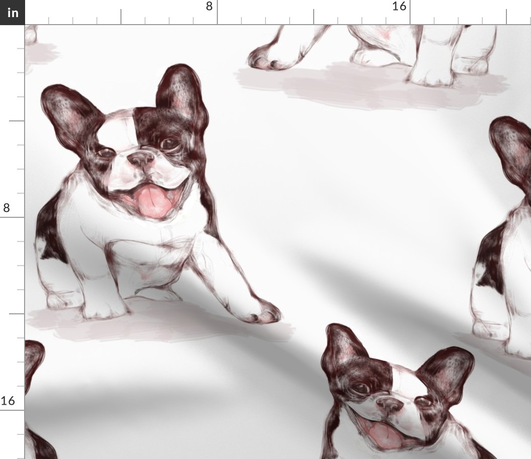 Custom Happy French bulldog