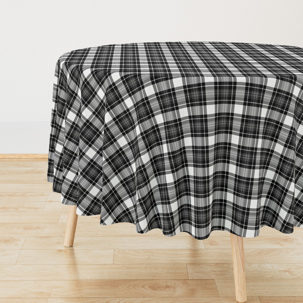 Tartan Plaid | Black & White | Renee Davis