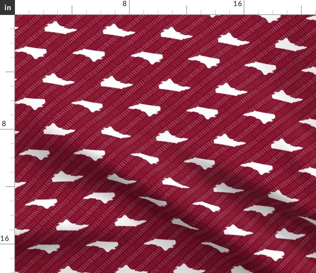 North Carolina State Shape Pattern Stripes  Garnet-01-01