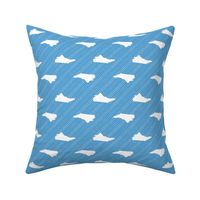 North Carolina State Shape Pattern Stripes  Carolina Blue-01-01