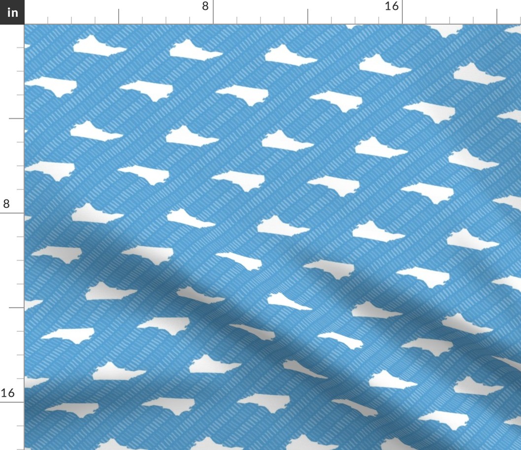 North Carolina State Shape Pattern Stripes  Carolina Blue-01-01