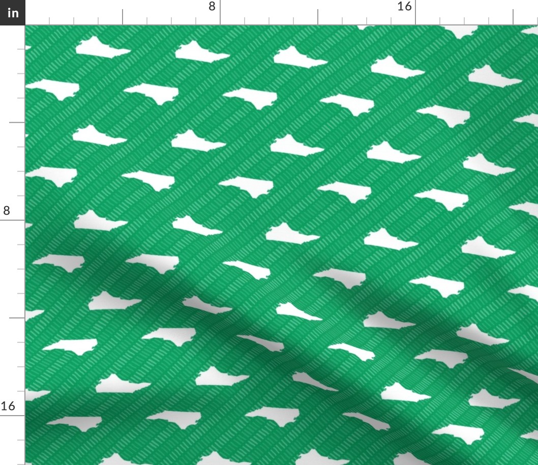 North Carolina State Shape Pattern Stripes Green-01-01