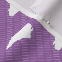 North Carolina State Shape Pattern Stripes  Purple-01-01